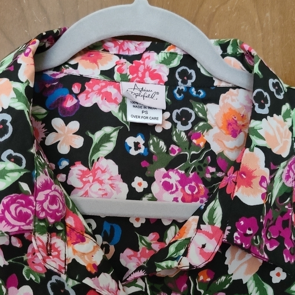 PRINTED shirt dress floral sz ps - Picture 8 of 8